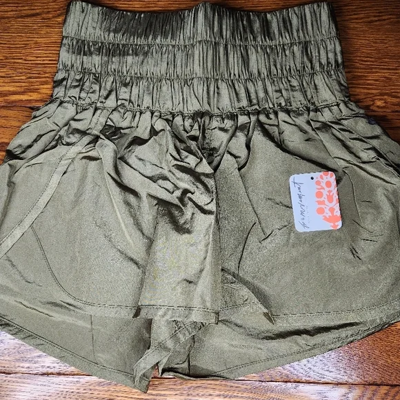 FP Movement The Way Home Shorts Army Green - Picture 2 of 7